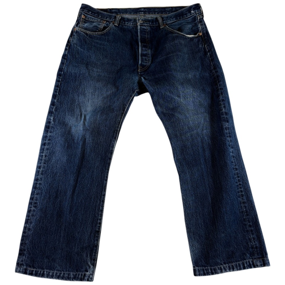 Vintage Levi's 501 Original Jeans Mens 38x30 Blue Denim Dark Wash Straight Leg